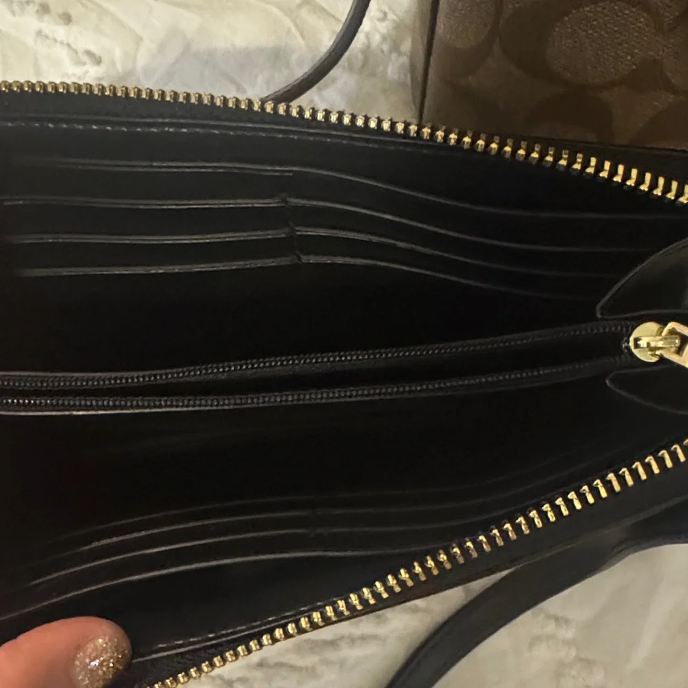 Coach Tan and Black Signature Satchel Set - Picture 3 of 5